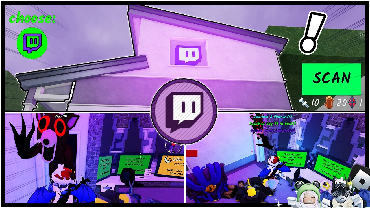 💒NEW STORY - TWITCH HOUSE💒 | 💘99 Nights in the Forest 🔦 | @yulyonroblox |🎮ROBLOX | 4K