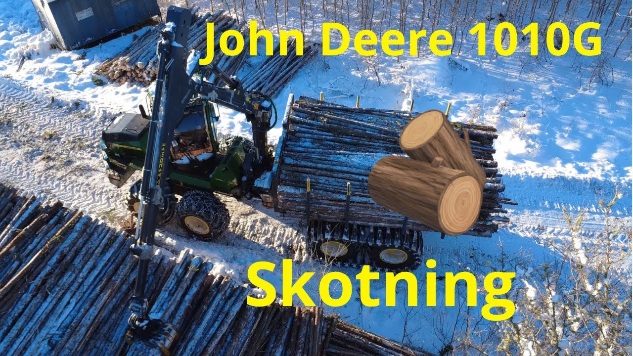 Skotning i gallring - John deere 1010G