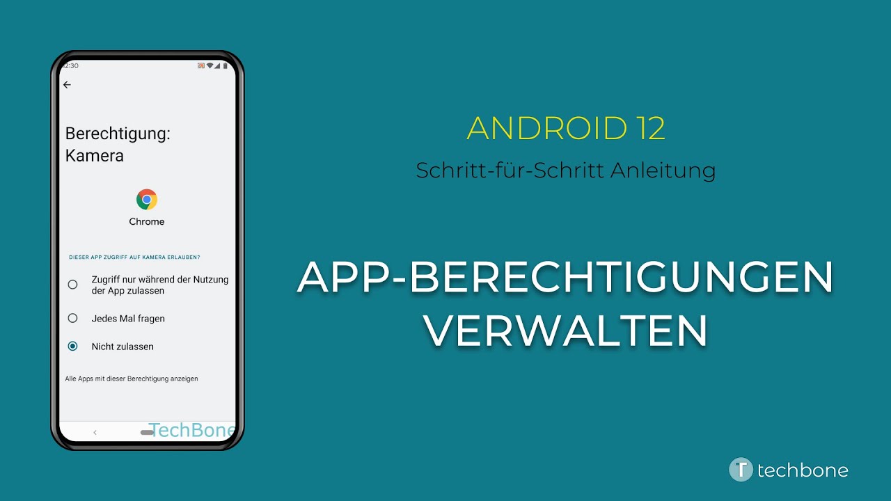 App-Berechtigungen verwalten [Android 12]