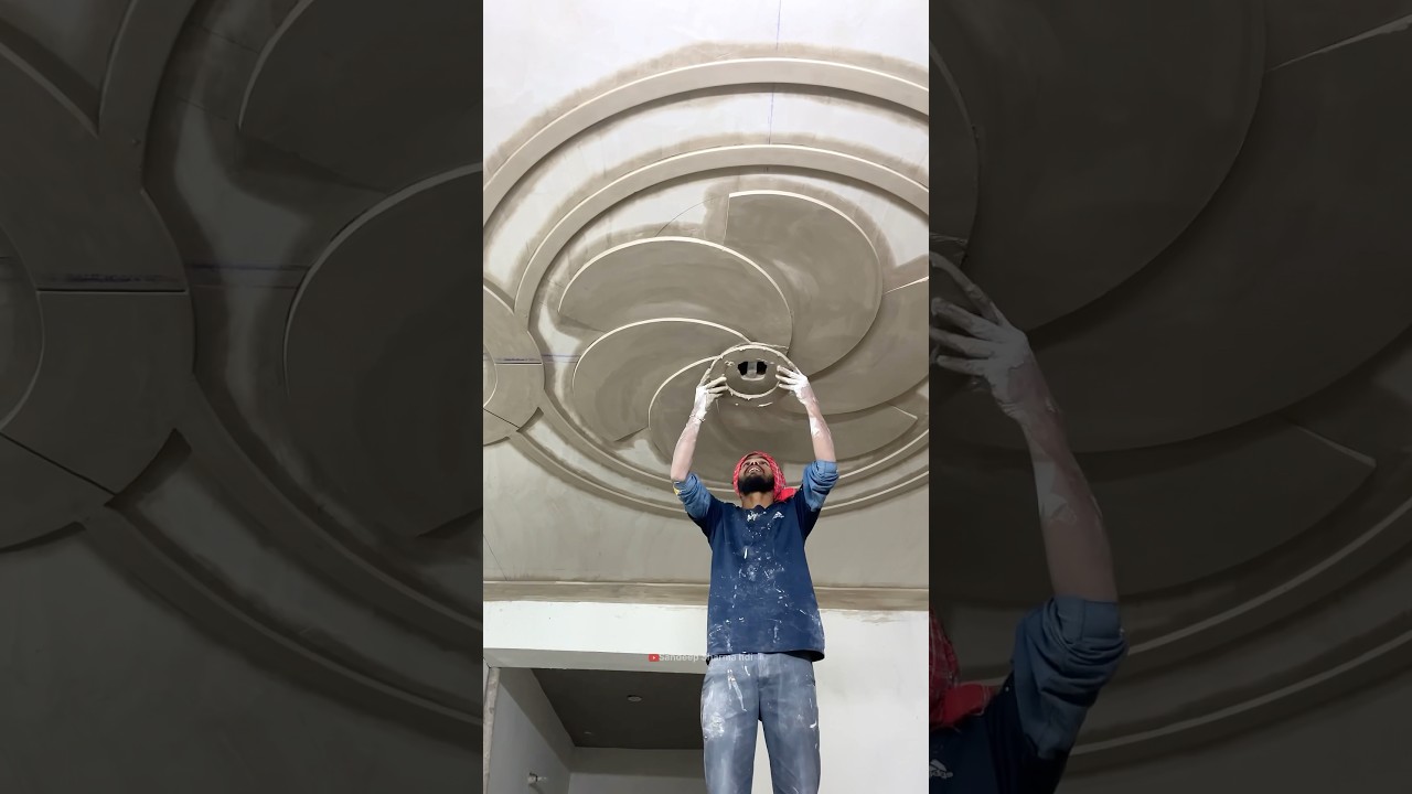 Amazing 🫣pop ceiling design🔥making ,wow🏡 !! #shorts #popdesign #art