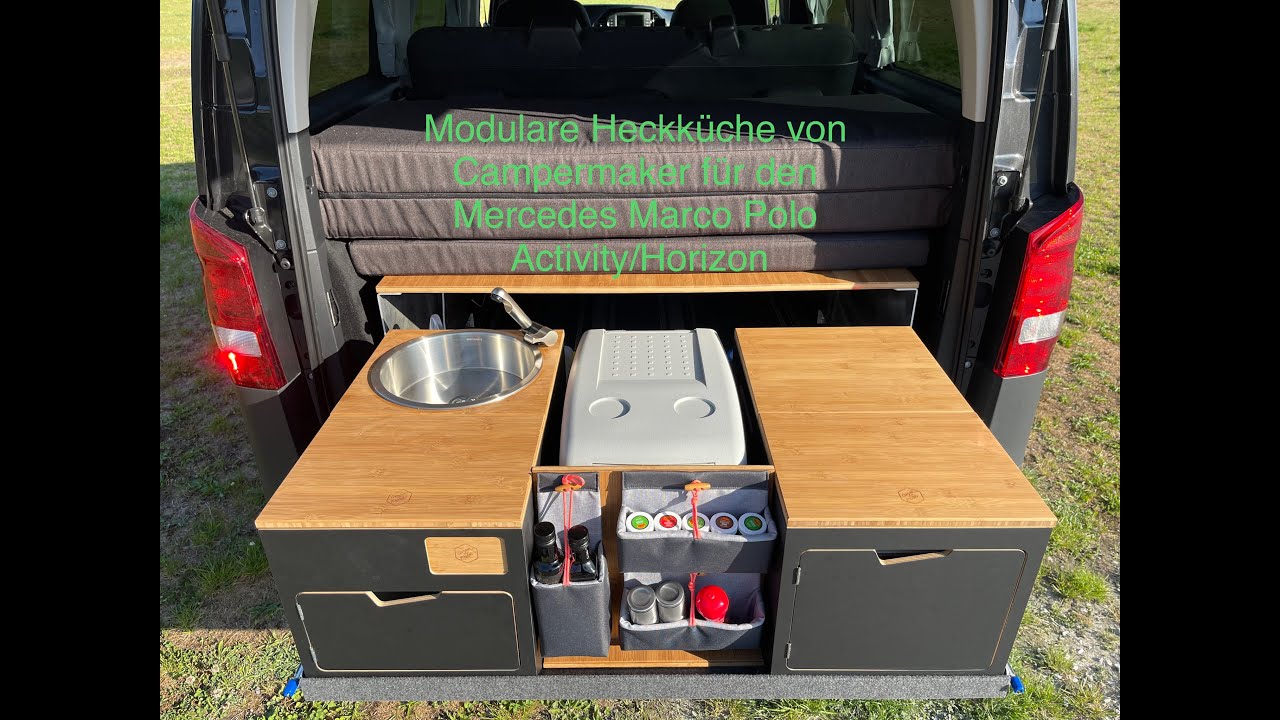 Modulare Küche von Campermaker für Mercedes Marco Polo Activitiy / Horizon / V-Klasse m. Liegebank