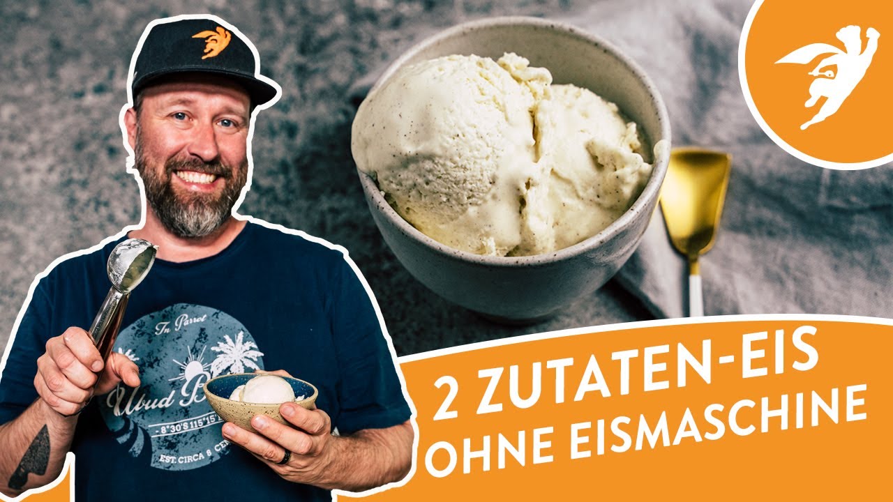 EIS OHNE EISMASCHINE 🍦nur 2 Zutaten | Eis selber machen