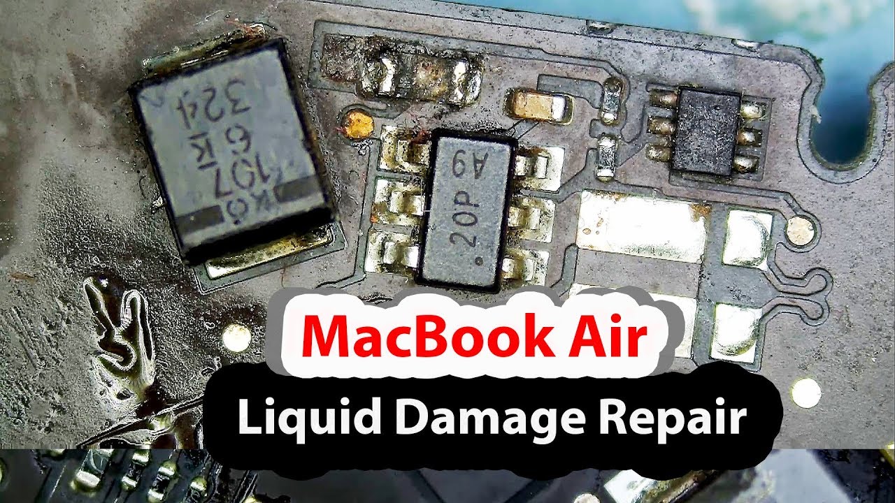 MacBook Air Liquid Damage Repair - Dim Screen No Backlight 820-3435