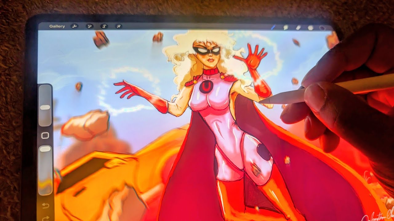 Давайте порисуем в Procreate 5 на моём iPad Pro. Добро пожаловать, Мисс Необычное, во ВСЕЛЕННУЮ А...