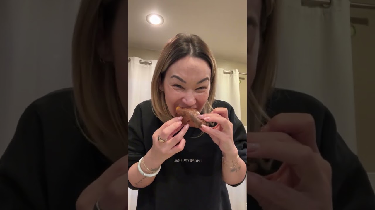 Let's try #CourtneyCook #sweetpotato and cheesy thingy!