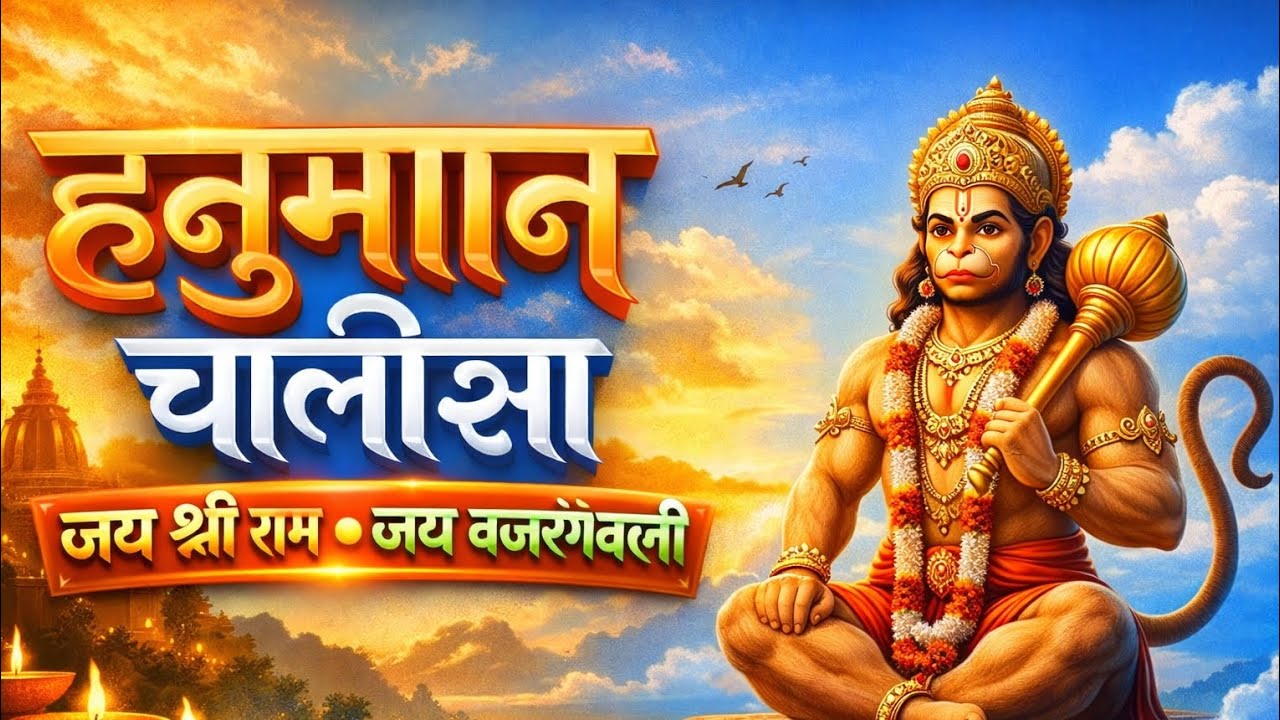 🙏 हनुमान चालीसा | बीच-बीच में जय श्री राम 🔔 जय बजरंगबली | सुनते ही मन शांत हो जाए 🚩
