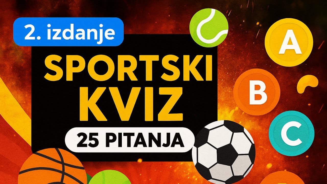 SPORTSKI ABC kviz - Izdanje 2 – Možeš li odgovoriti na sva pitanja? #sport #kviz #zabava