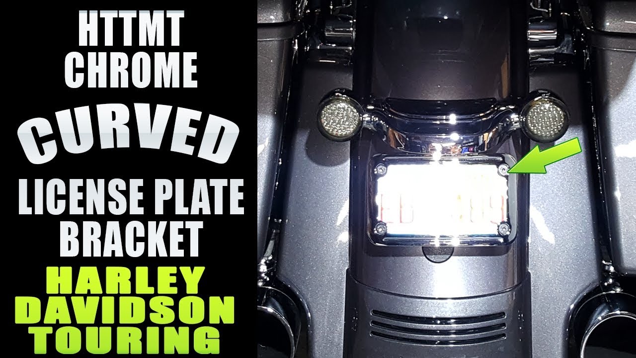 DRESS UP YOUR BAGGERS BOOTY WITH A CURVED LICENSE PLATE