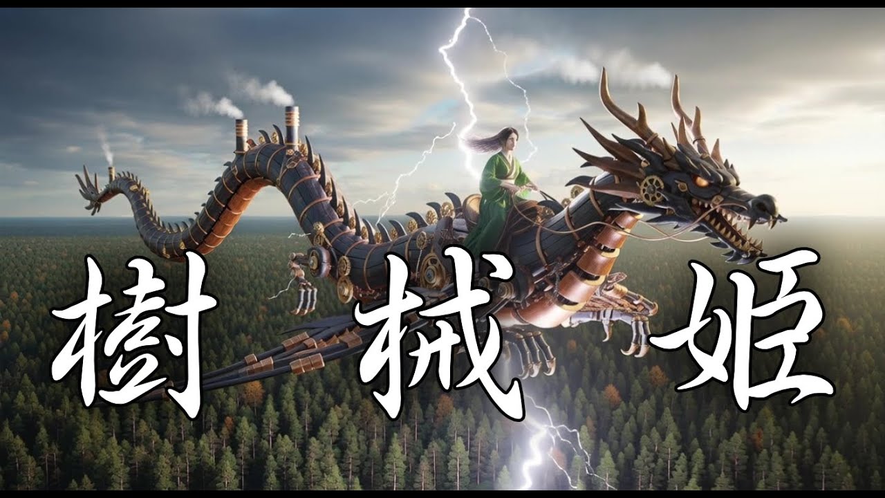 フルver「樹械姫」絡繰の龍に乗る姫を讃える歌 - 和楽器の和風曲 - SunoAI / KlingAI