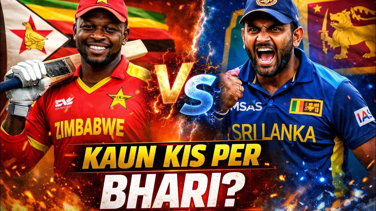 Big clash Srilanka Vs Zimbabwe  ￼ kaun kispar kitna Bhari?