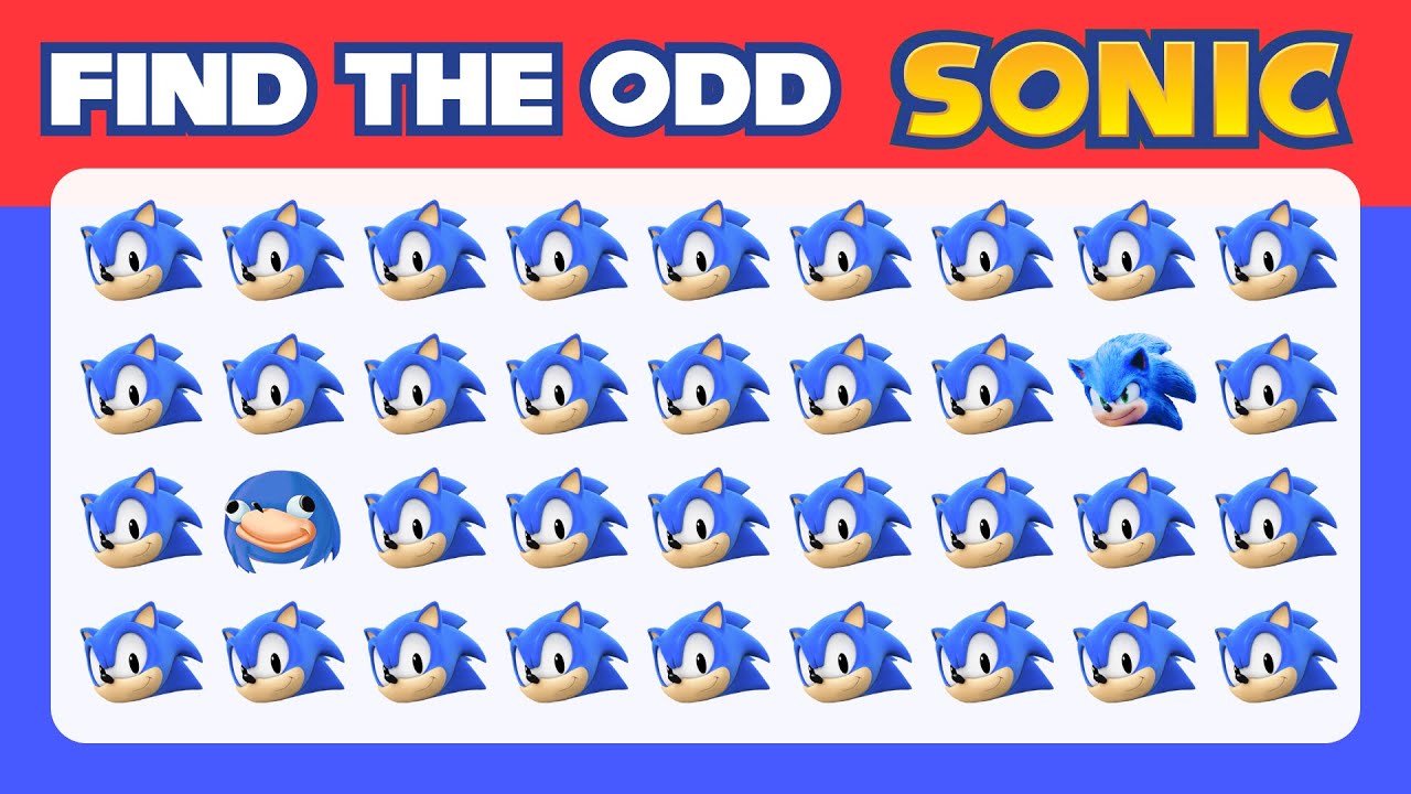 Find the ODD One Out - Sonic Edition | Sonic The Hedgehog Quiz - 25 Levels