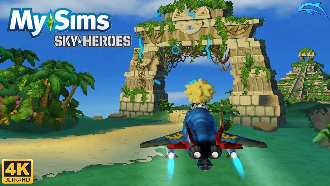 MySims SkyHeroes — геймплей Wii 4k 2160p (DOLPHIN)