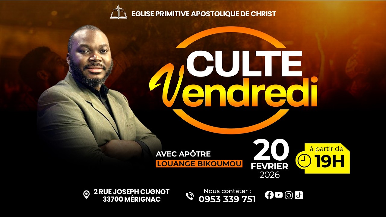 CULTE DE PRIERE DE VENDREDI