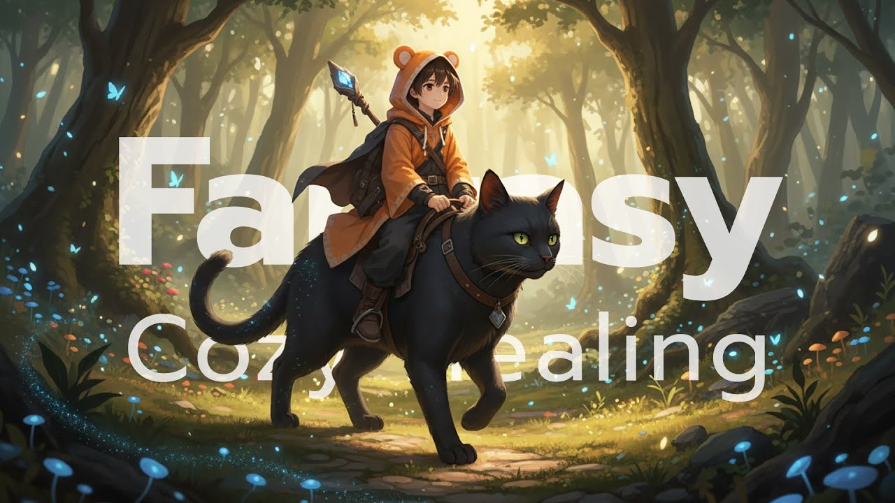 A quiet path through the woods Fantasy Lofi [calm adventure]