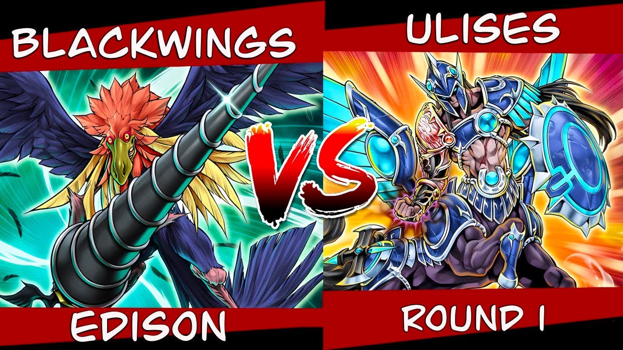 Yugioh Blackwings vs Gladiator Beasts Edison Format Gameplay! at Card Addiction