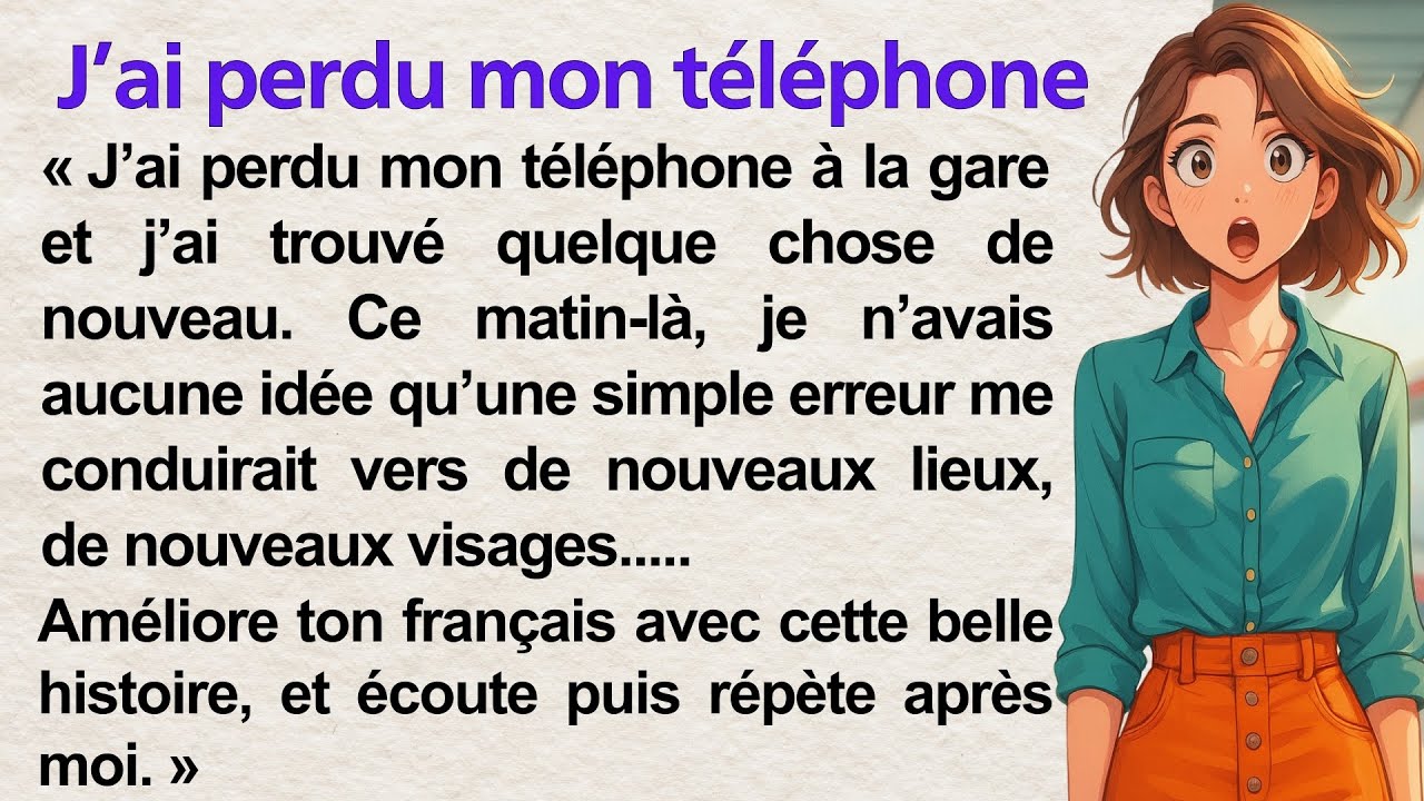 I Lost My Phone 📱 | Learn French with Simple Story (A1–A2) | French for Beginners| Frenchy Tales