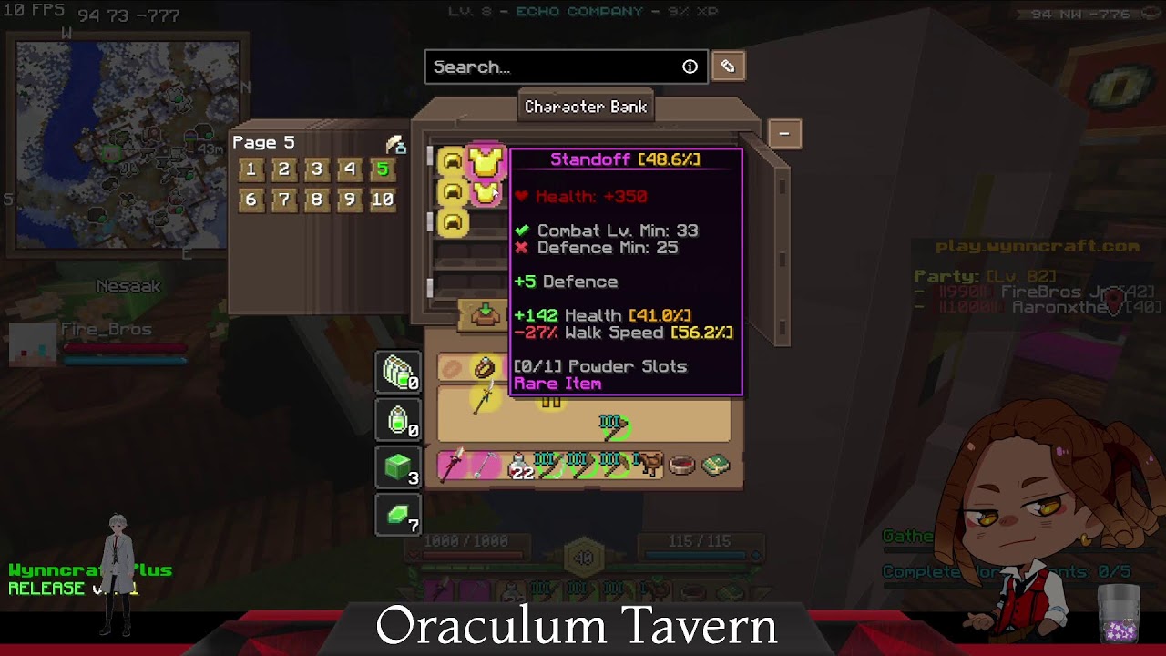 Wynncraft W/ Firebros! #PNGTuber #WeirdoTavern