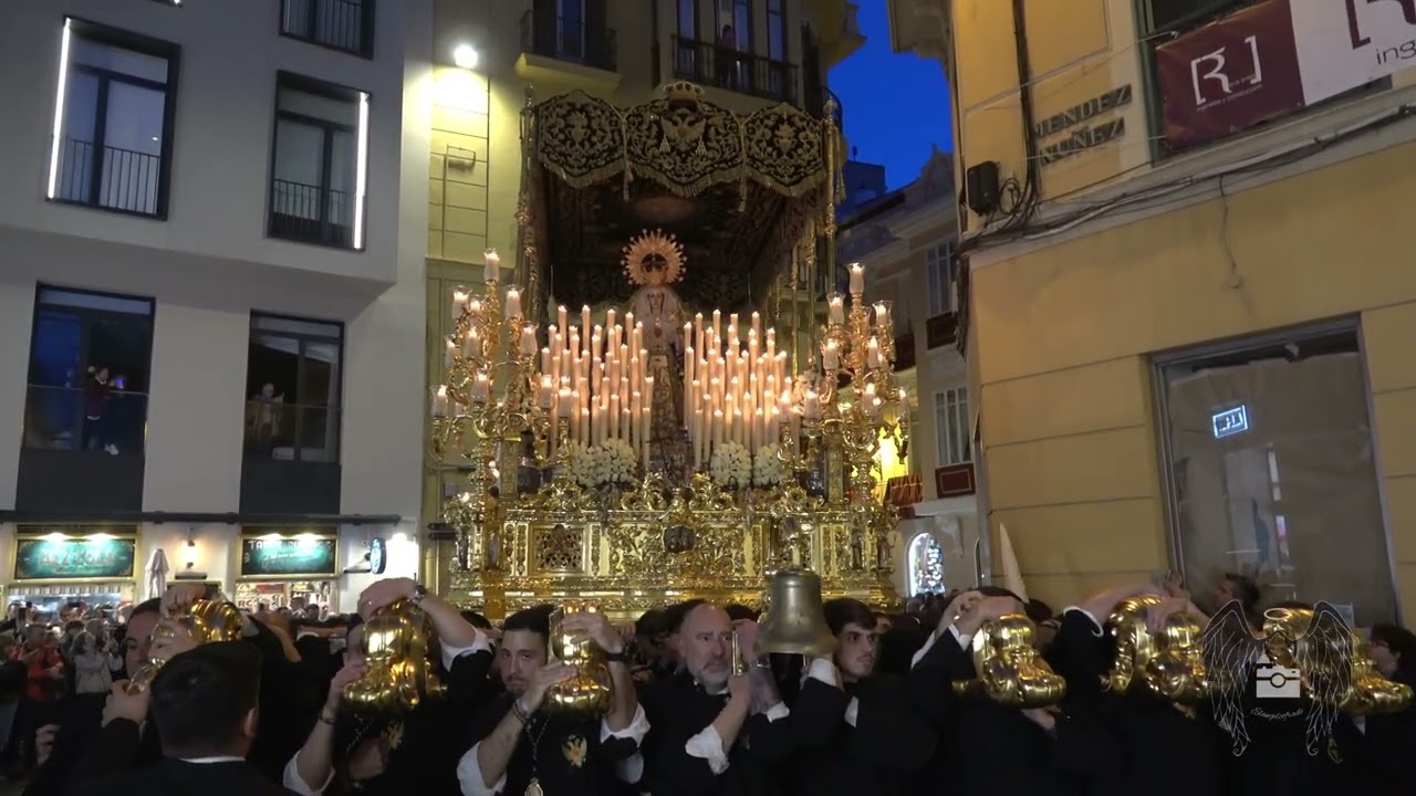 (4k) Calle Méndez Nuñez - Hermandad del Amor [Cristo y Virgen] - Málaga 2024