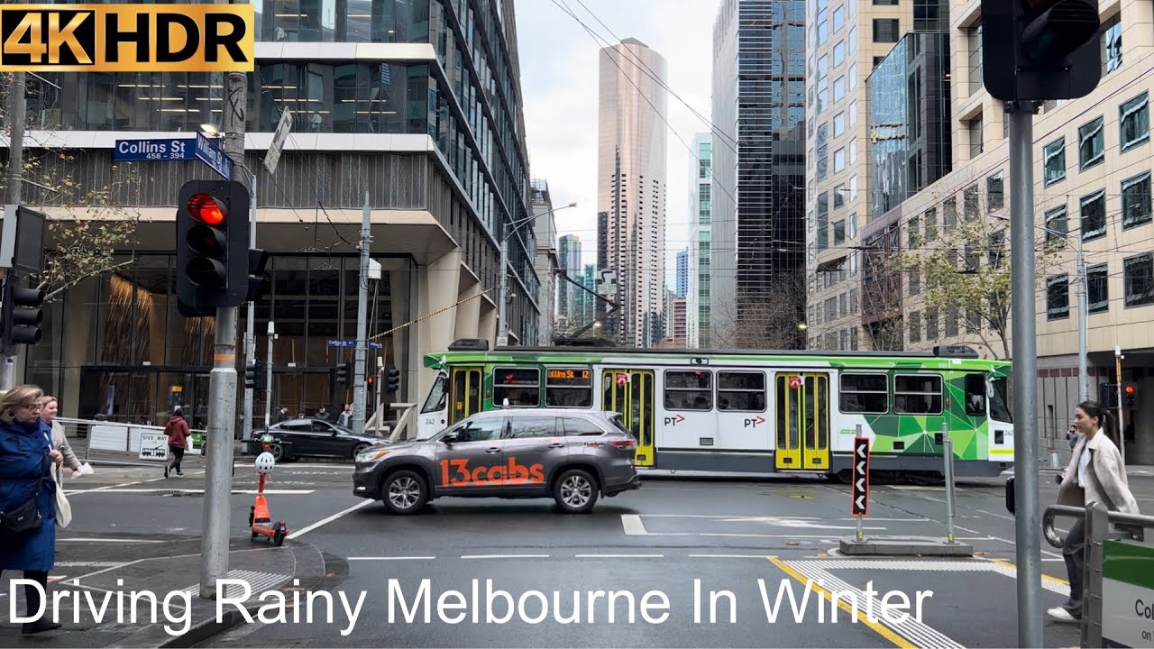 Driving Rainy Melbourne | June 2023 | Melbourne Australia | 4K HDR