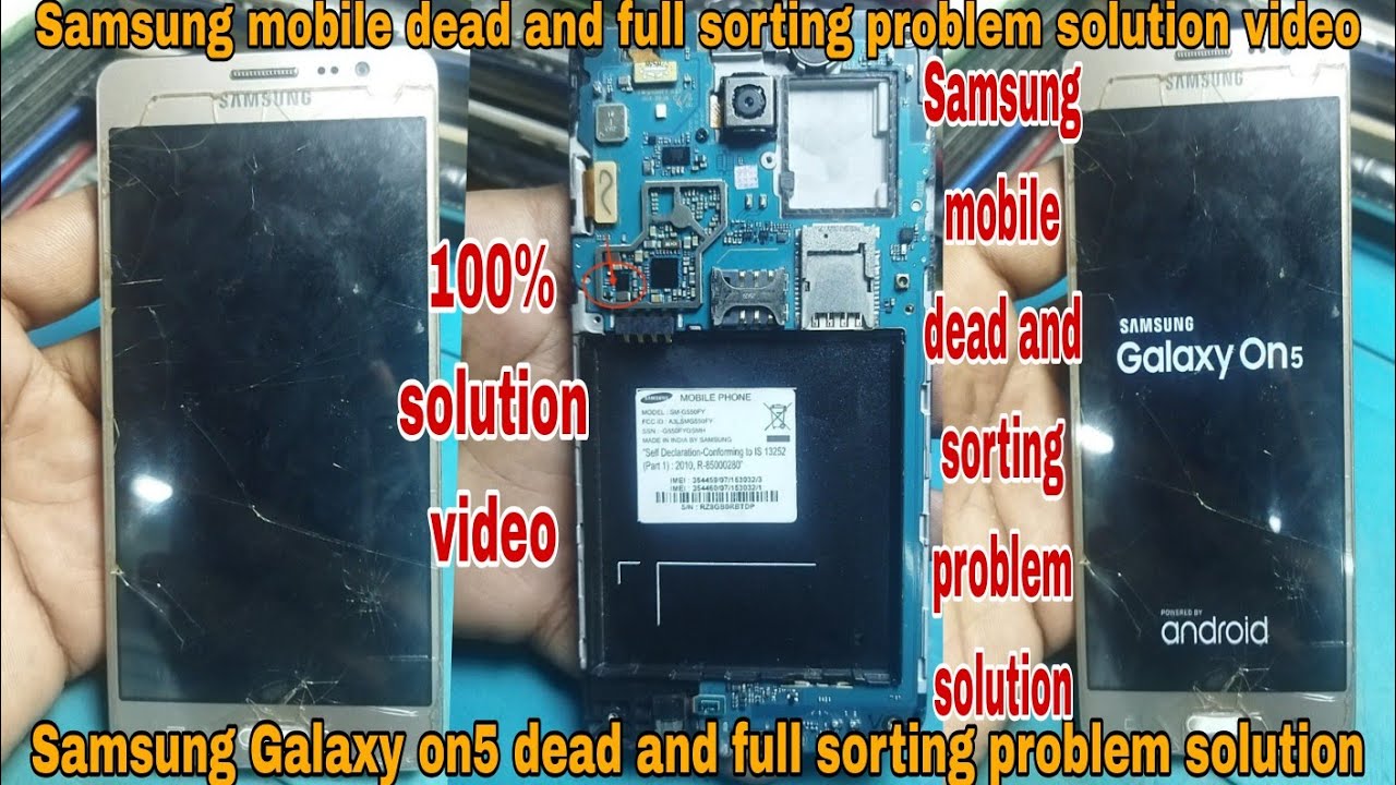 How to Samsung Galaxy on5 dead and full sorting problem solution#vikastech#mobilerepairing#mobile