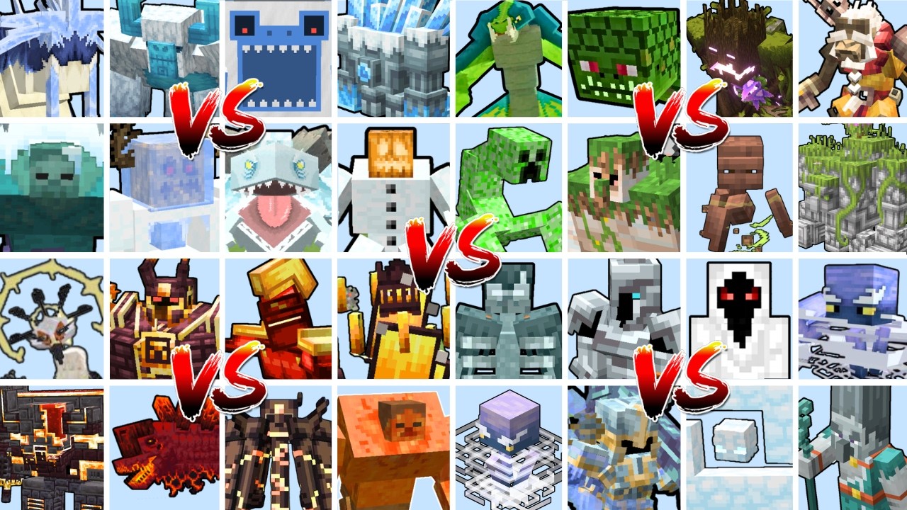 WHAT ELEMENT IS THE STRONGEST IN MINECRAFT? TOURNAMENT | Minecraft Mob Battle