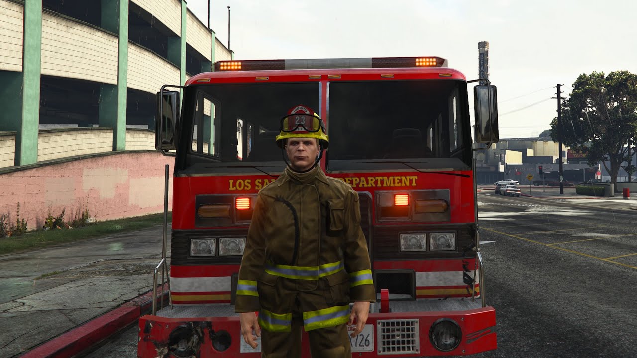 A day as a firefighter in Los Santos. GTA 5 online new jobs