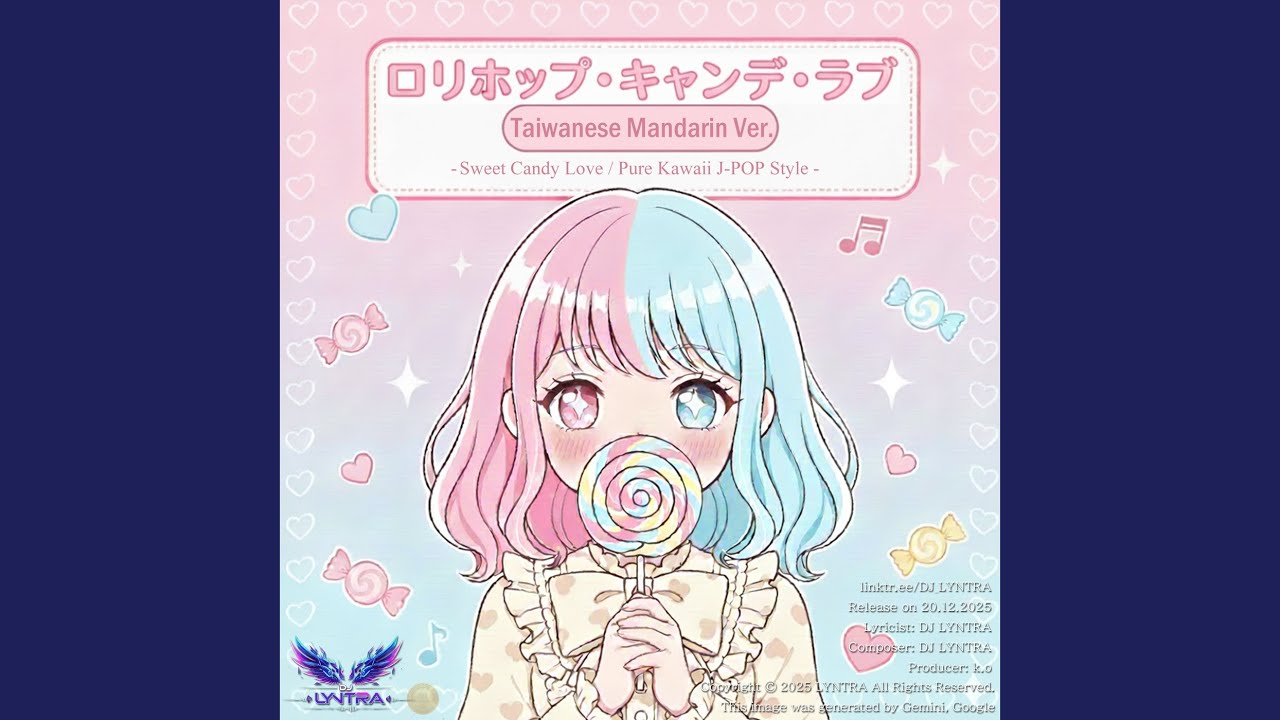 Lian-Ai Lollipop Candy Sweet Candy Love / Pure Kawaii J-POP Style (Taiwanese Mandarin Ver.)