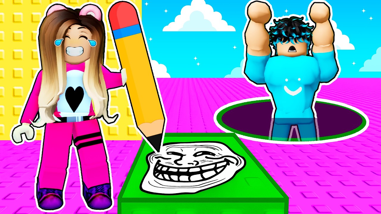 DIBUJO para TROLLEAR a mi NOVIO en la TORRE MÁS TROLL 🤣