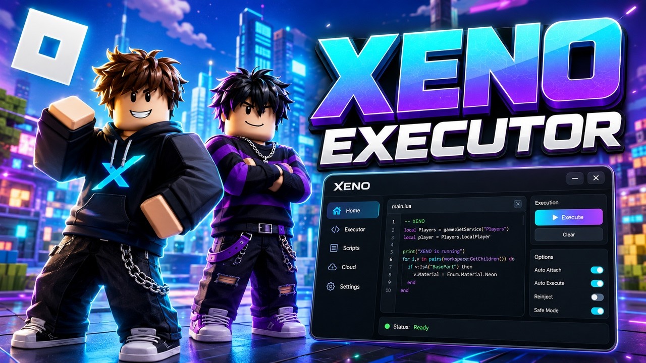 Xeno Executor Roblox 2026 - Keyless Byfron Bypass - Free Script Executor PC