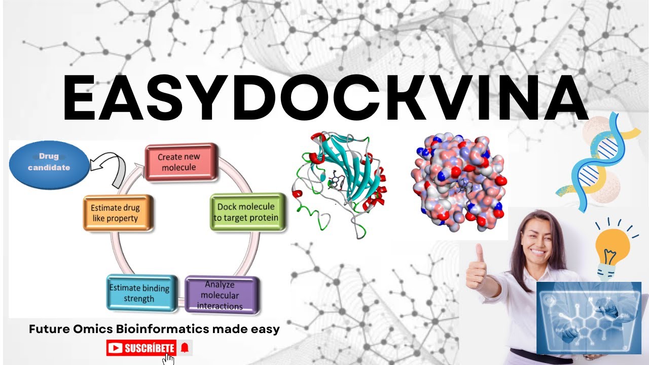 EasyDockVina | AutoDock Vina | Молекулярная стыковка #стыковка #молекулярнаястыковка #автостыковка