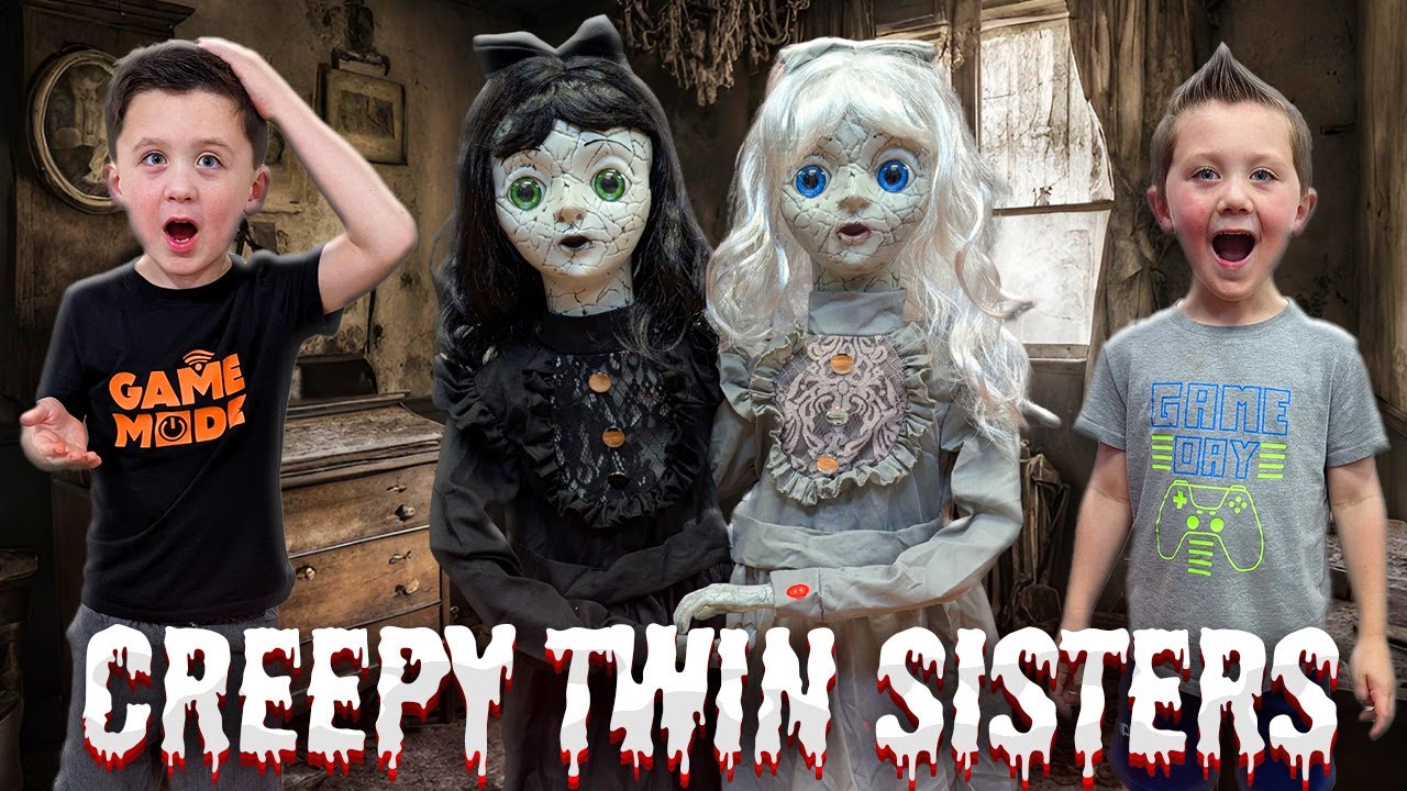 Creepy Twin Sisters Animatronic Lowes Halloween 2025 | Unbox Setup Halloween Animatronic