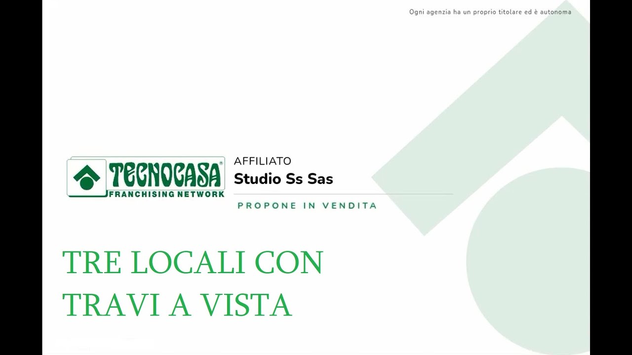 Tre locali con travi a vista