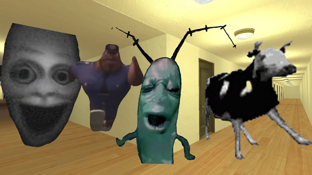 Juggler, Plankton Aughh, Officer Earl And Polish Cow Nextbot Gmod