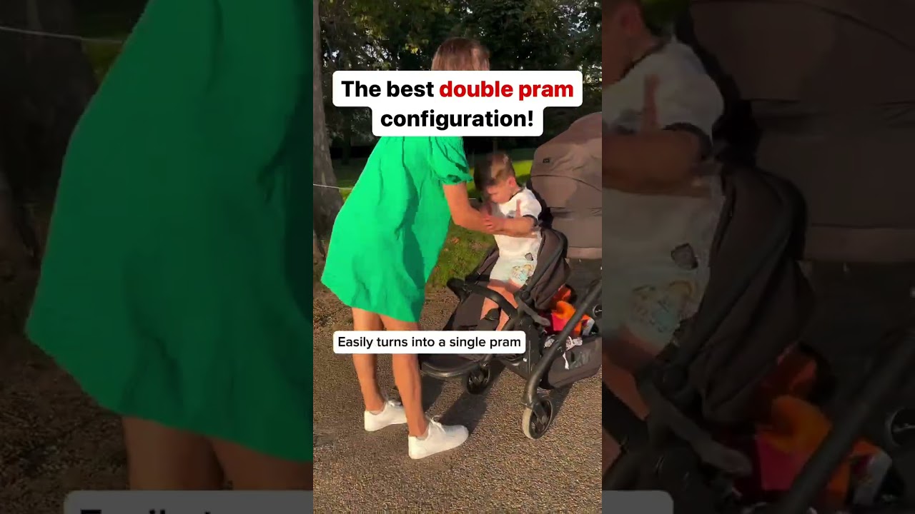 THIS is my favourite configuration for our double pram and the reason why we bought it! 👇🏼 SHARE th
