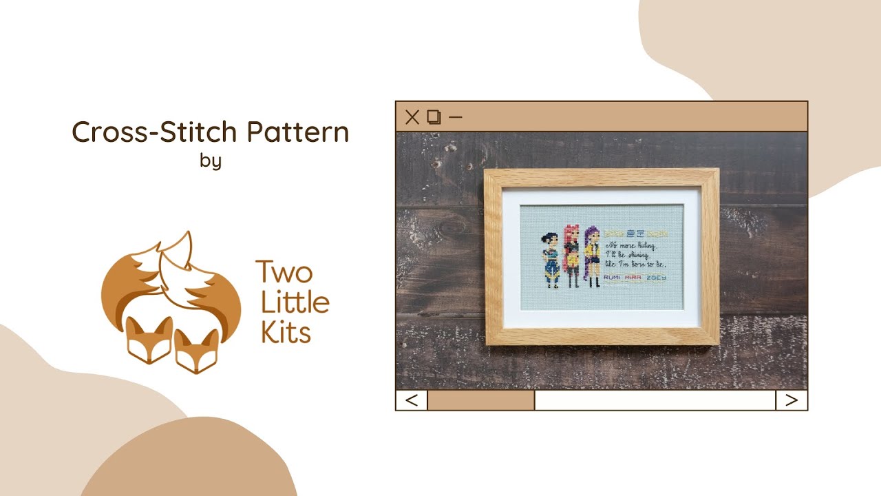 Cross-Stitch Pattern - "No Hiding" - Demo