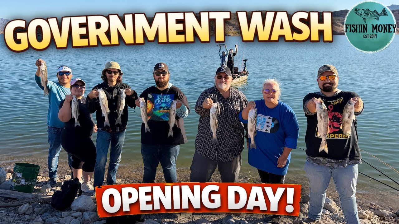 Fishing Government Wash Opening Day&hellip; Live Shad vs. Lake Mead Striped Bass