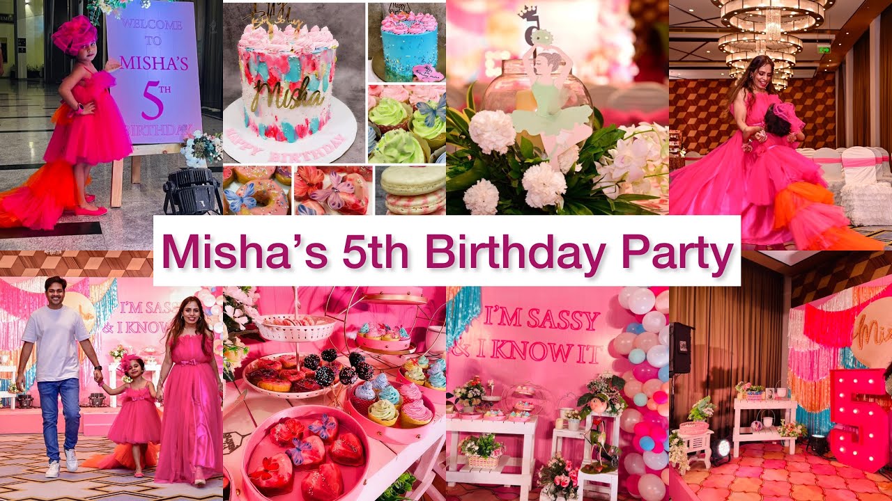Misha’s 5th Birthday Party Vlog 🥳 | “The Sassy Girl | How to Celebrate Kids birthday Ideas |