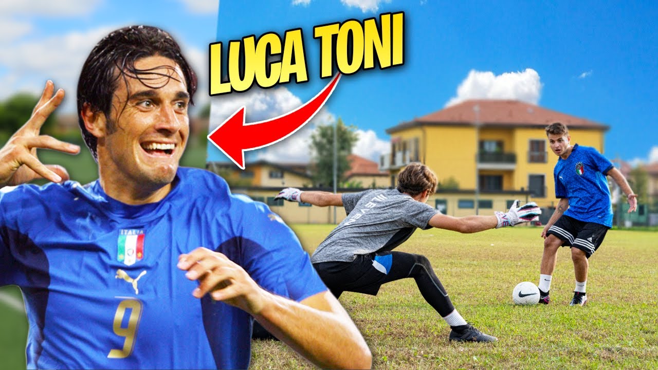 ⚽️ LUCA TONI mi ALLENA come ATTACCANTE!!! *campione del mondo 2006!*