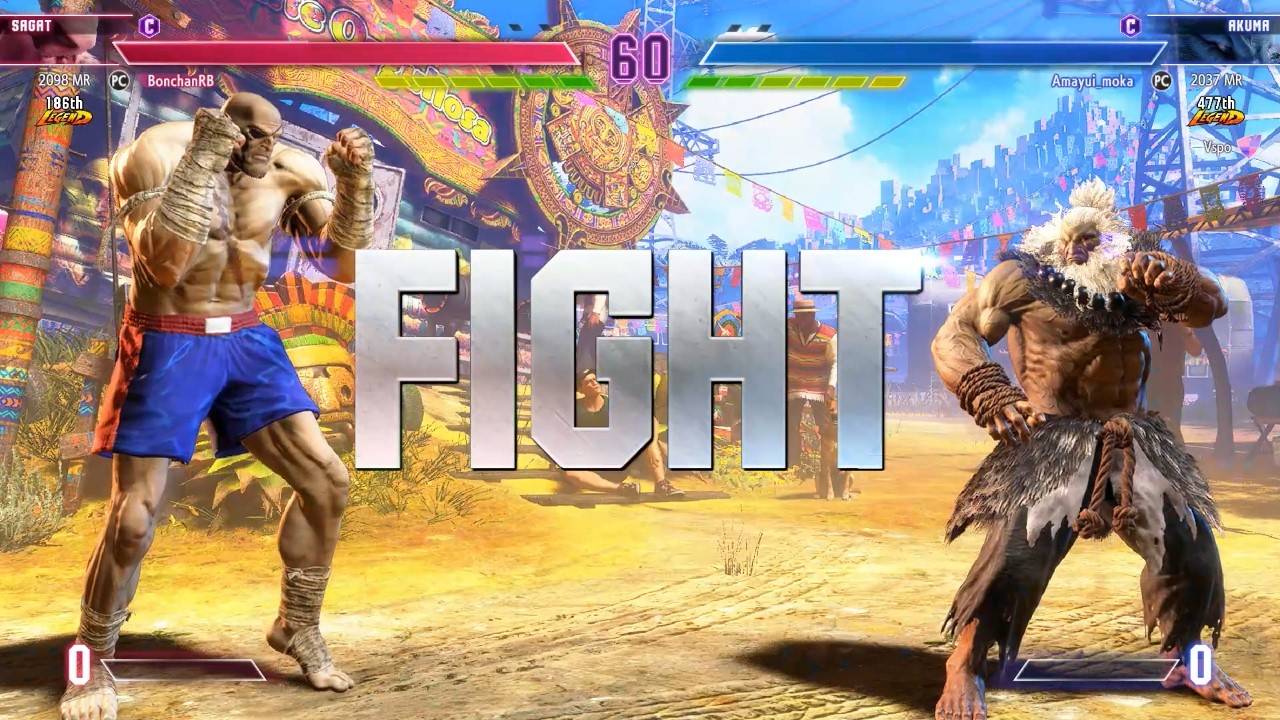 Street Fighter 6 🔥 Бончан (Сагат) против Амаюи Мока (Акума) 🔥 Высокоуровневые поединки в SF6!
