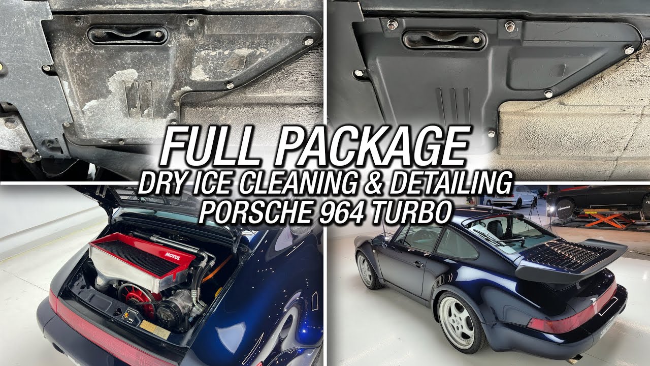 FULL PACKAGE DETAILING & Dry Ice Cleaning Porsche 964 Turbo