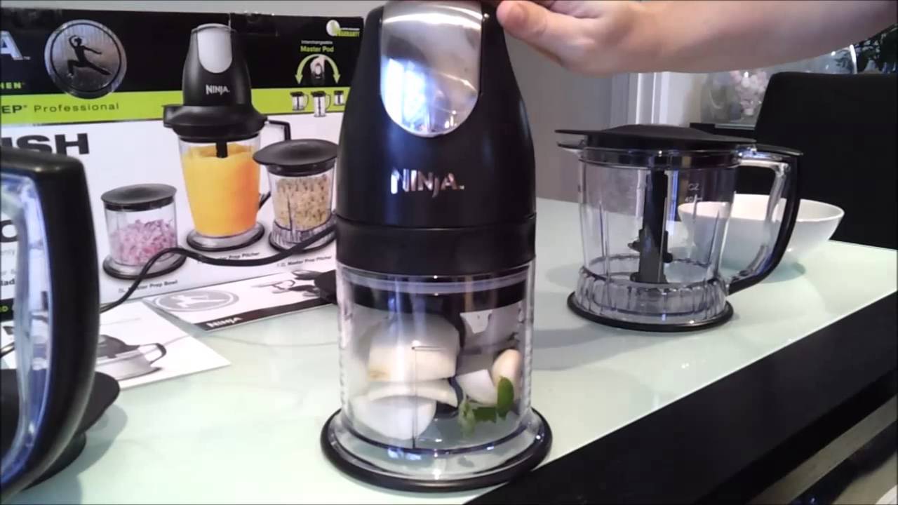 Ninja master prep professional - dicing onion, garlic and basil