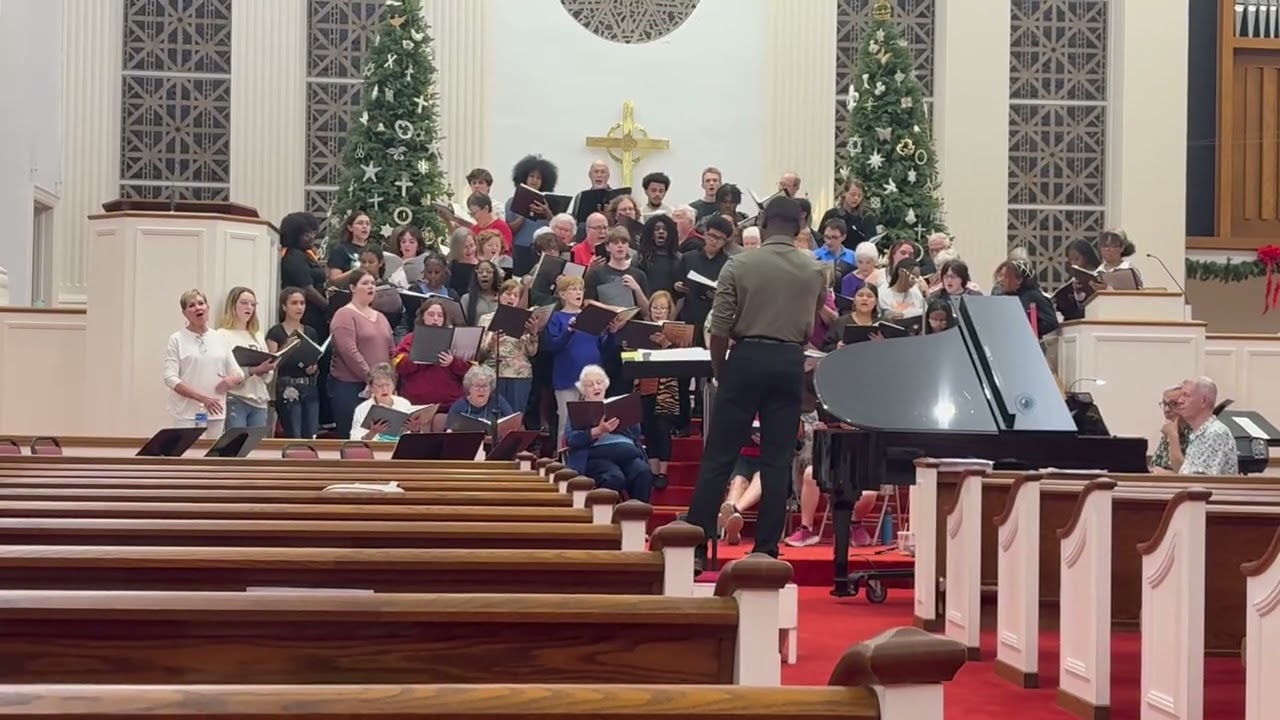 LHS chorus, Christmas rehearsal 2025 