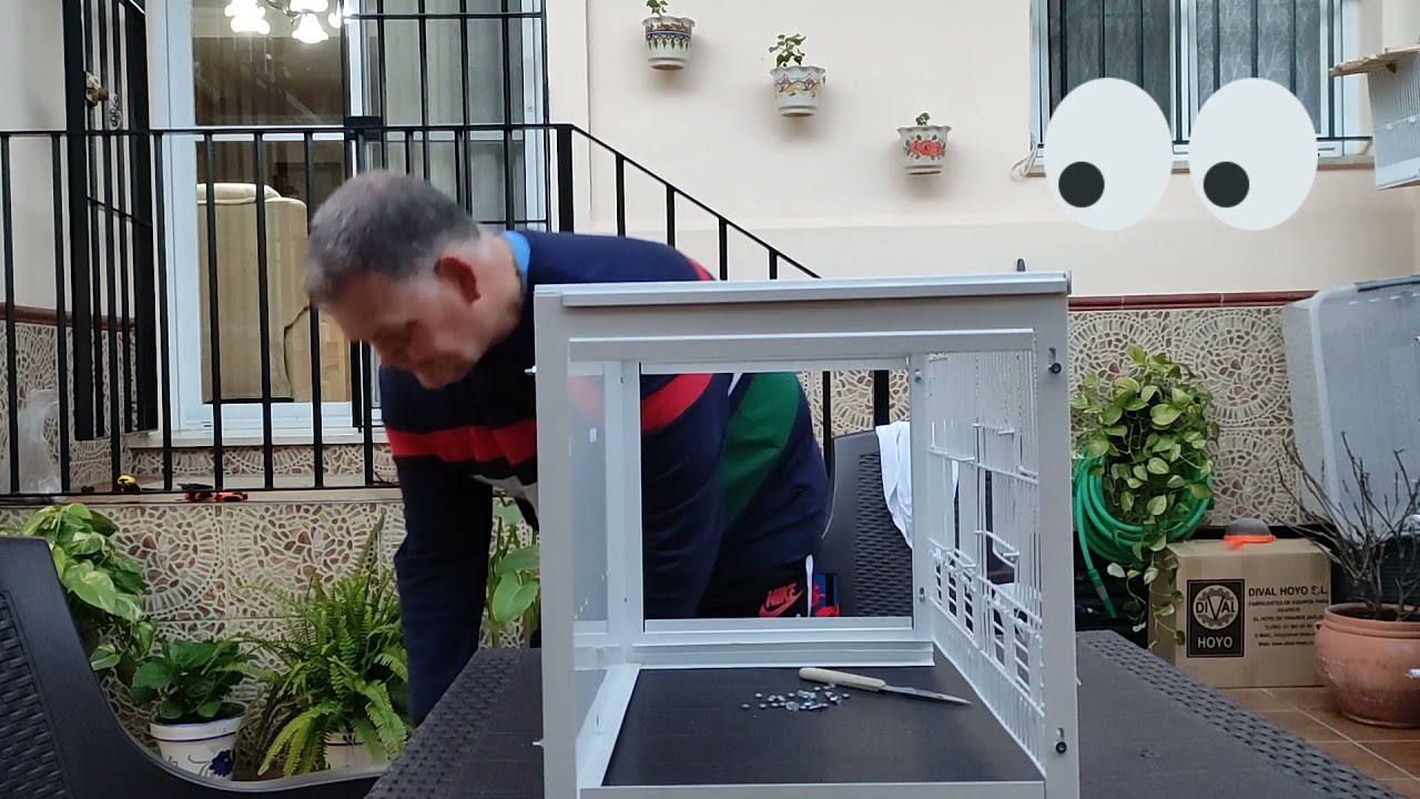 Montaje de jaulas desmontable de 60cm y así va quedando la nueva batería de Dival Hoyo 👍👌💯