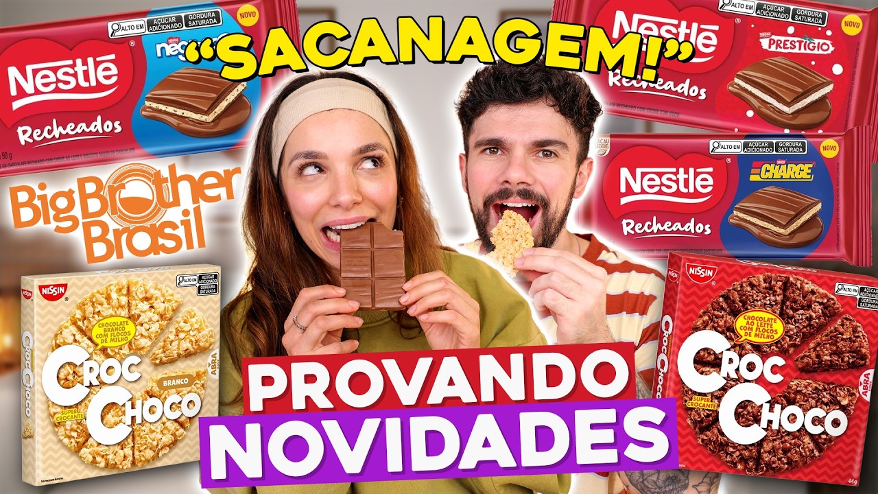 PROVAMOS os CHOCOLATES do BBB | Novidades da Nestle
