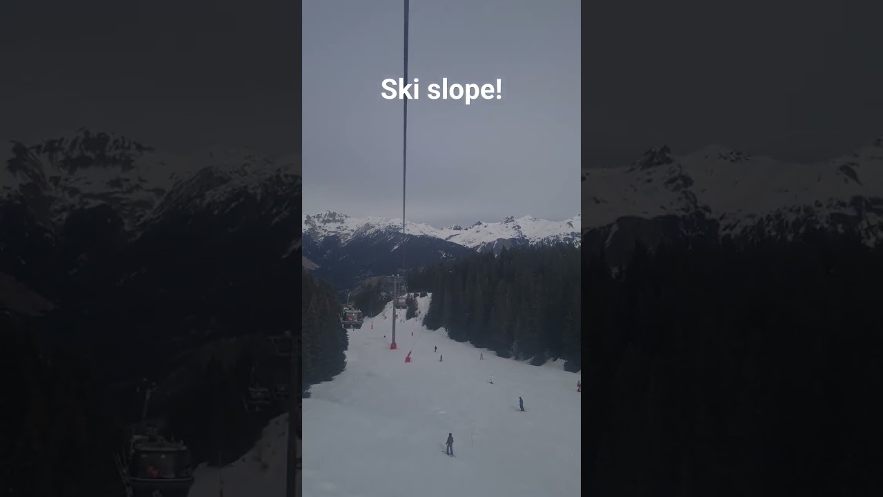 ski slope! #ski #snow #winter #shorts #mountains #France #2024 #skiing #skislope #skilift #lift