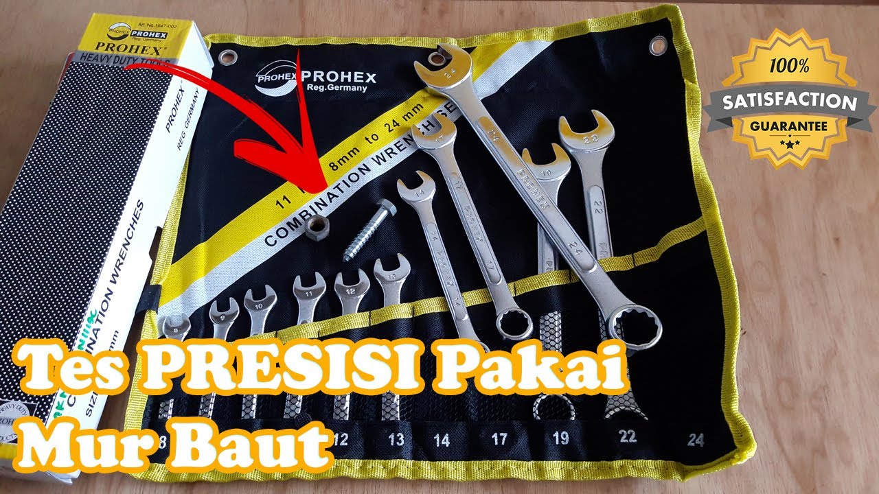 #Humijayatech - Kunci Ring Pas 11pcs Set Terbaik Dari PROHEX / Tes Tingkat Presisi