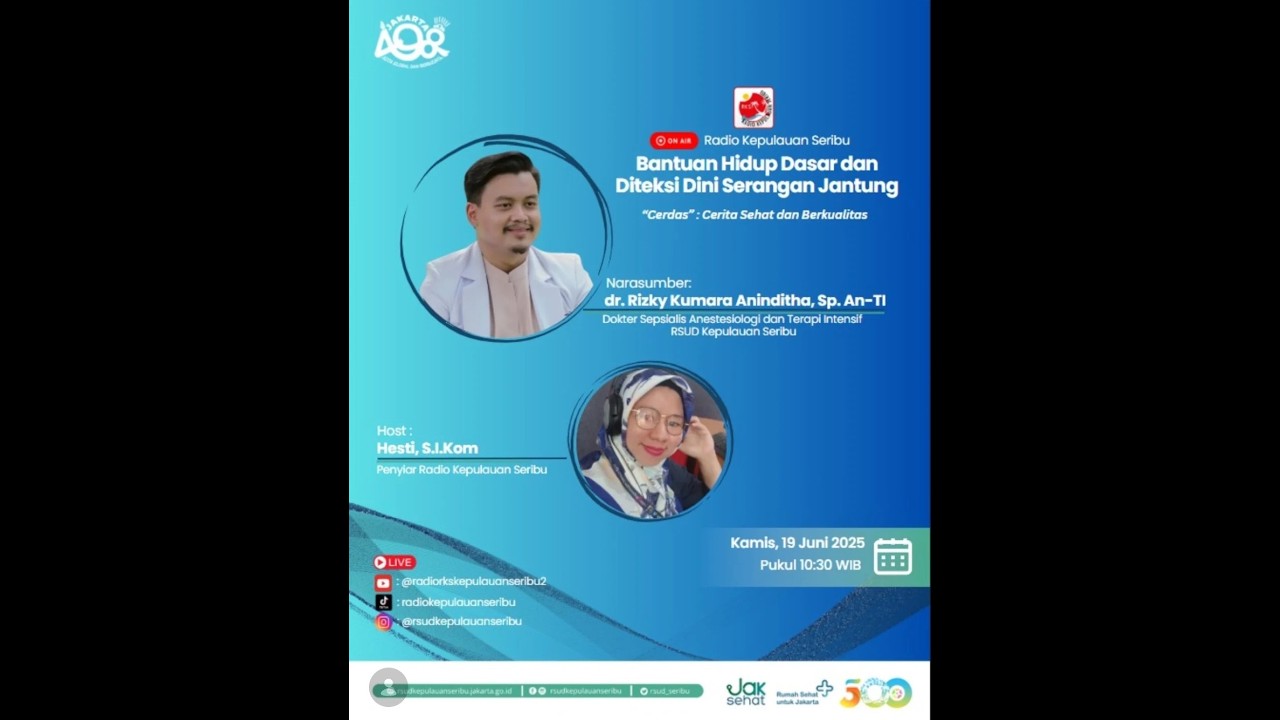 Bantuan Hidup Dasar, & Diteksi Dini Serangan Jantung, bersama dr. Rizky Kumara Aninsitha, Sp. An-TI
