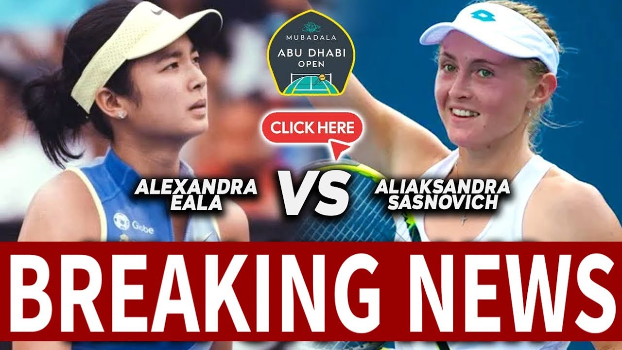 🇦🇪 Abu Dhabi Buzzer Alex Eala vs  Aliaksandra Sasnovich – Who Will Face Off Next 🎾🔥