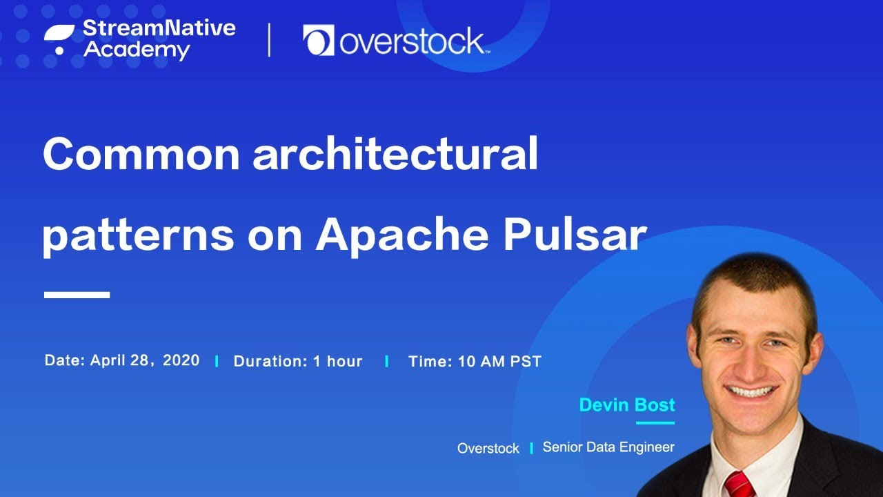 Common architectural patterns on Apache Pulsar