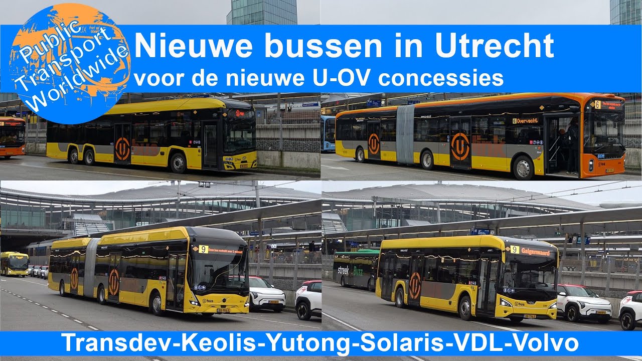 Nieuwe bussen in Utrecht - Start nieuwe U-OV Concessies